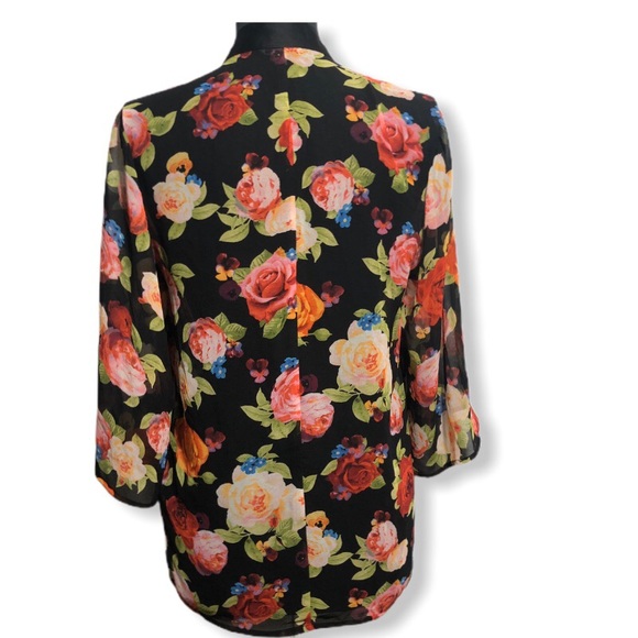 Guess Floral Kimono Cardigan Size XS - Picture 4 of 7